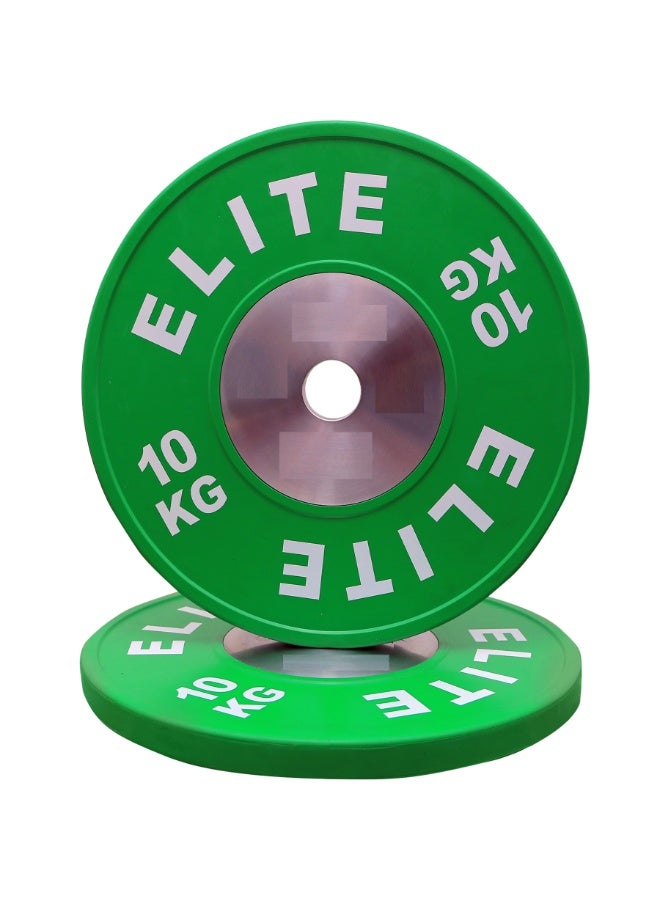 Elite Technique Bumper Plate 10 kg(51mm hole/2 PCS) - Image 4